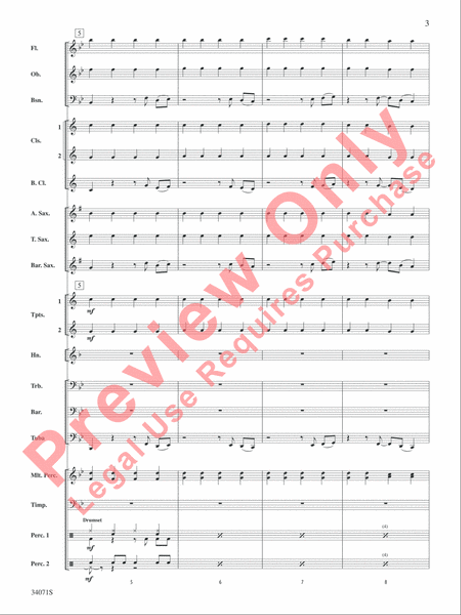 Haven't Met You Yet Concert Band scores gallery preview page 4