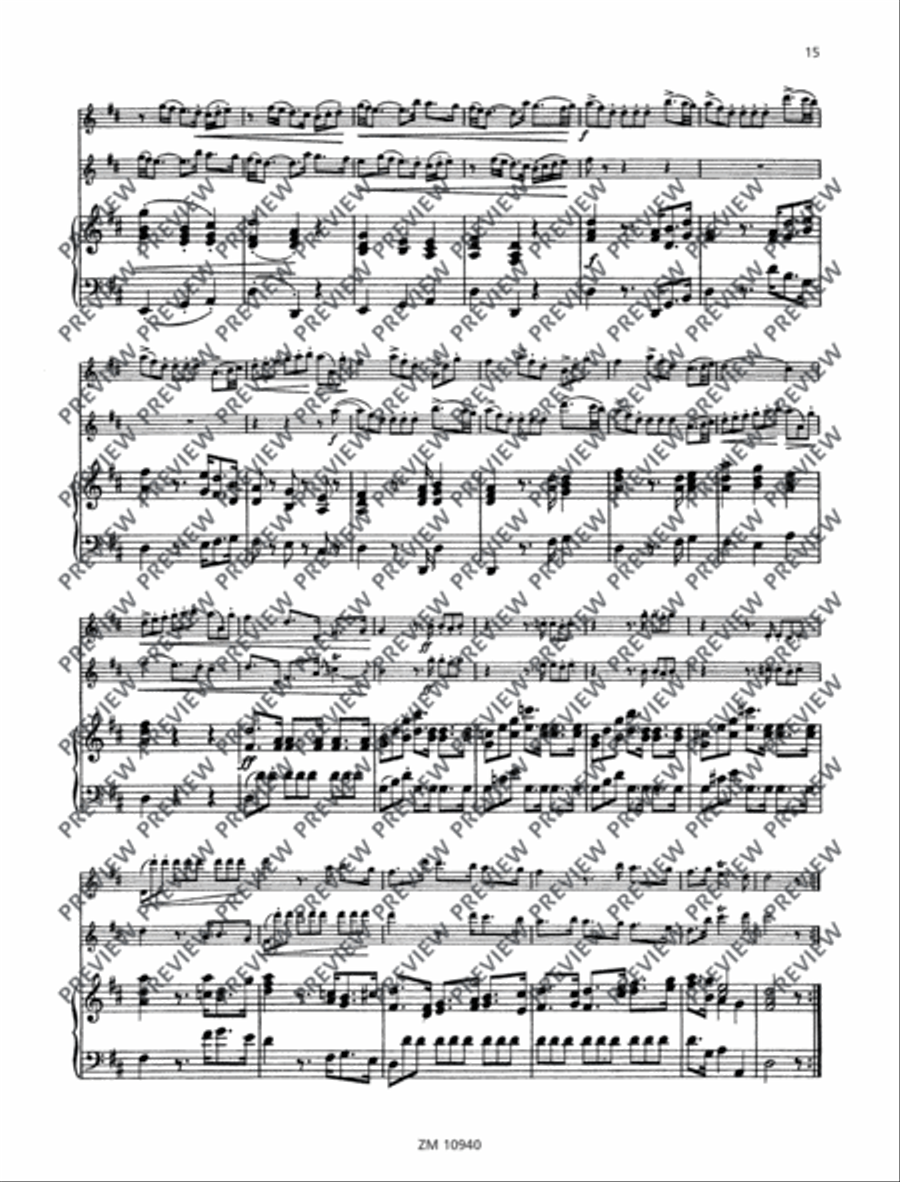 Sonata D major Sonata D major Flute Duet scores gallery preview page 16