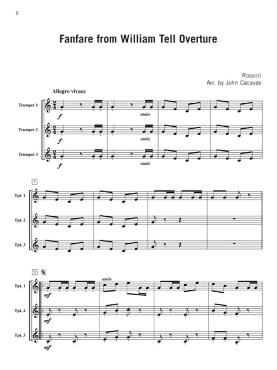 More Trios for Trumpets Trumpet Trio scores gallery preview page 3