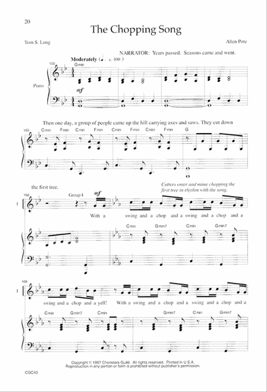 The Tale of the Three Trees Unison Choir scores gallery preview page 7