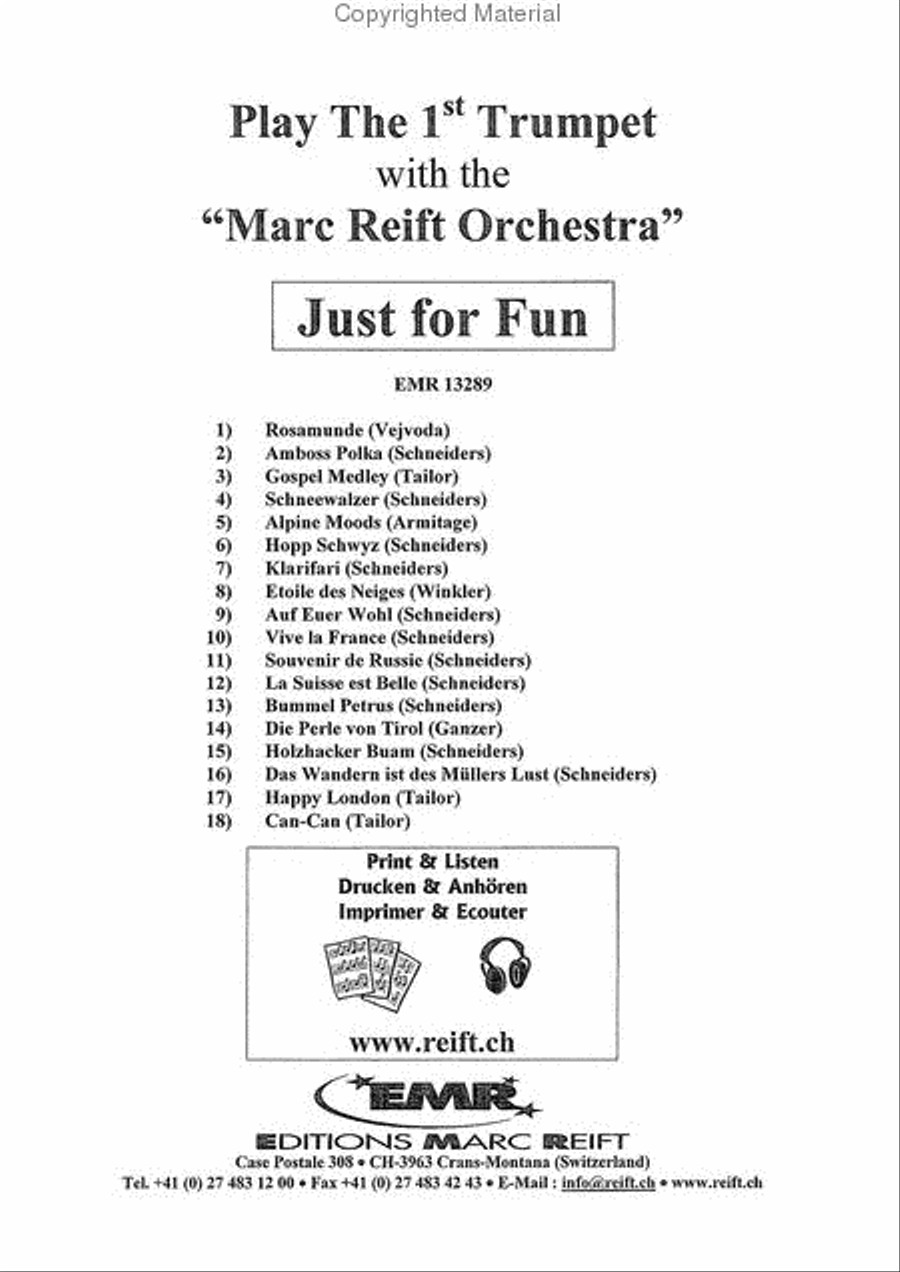 Play The 1st Trumpet With The Marc Reift Orchestra Concert Band scores gallery preview page 2