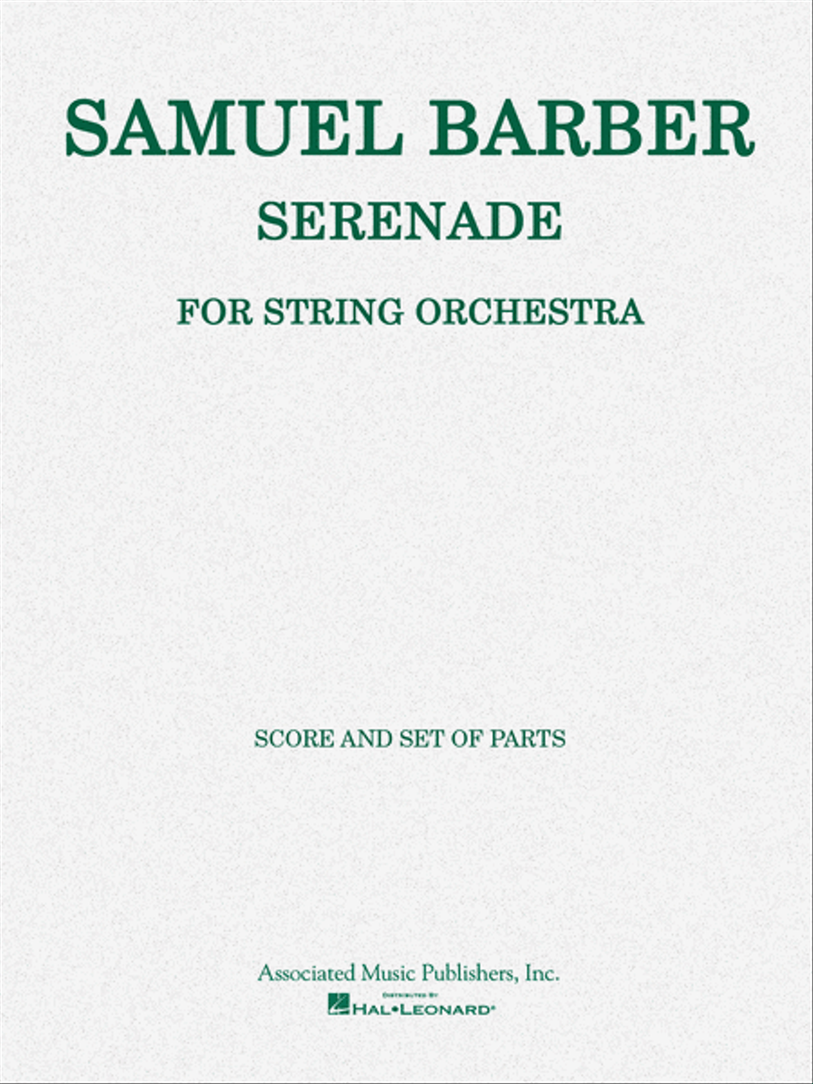 Serenade For Strings - String Orchestra Score/parts 8-8-4-4-4