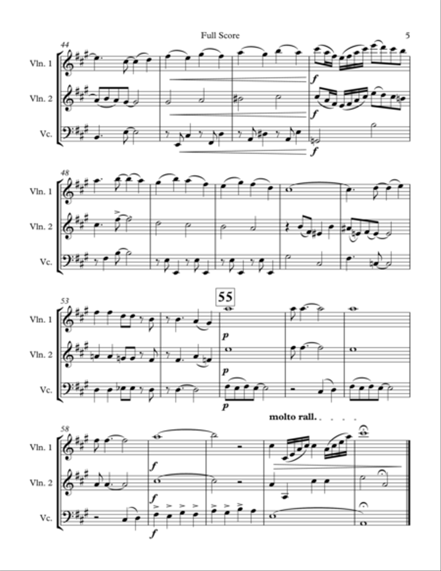 Cheek To Cheek String Trio scores gallery preview page 5