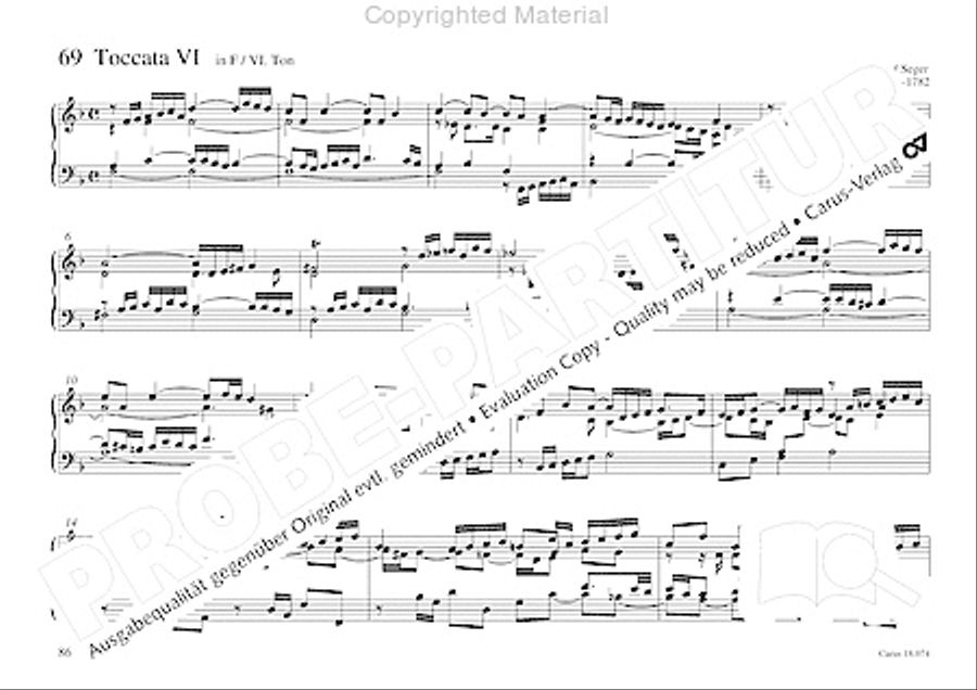 Organo pleno. Orgelstucke zum Ein- und Auszug Organ Solo scores gallery preview page 94