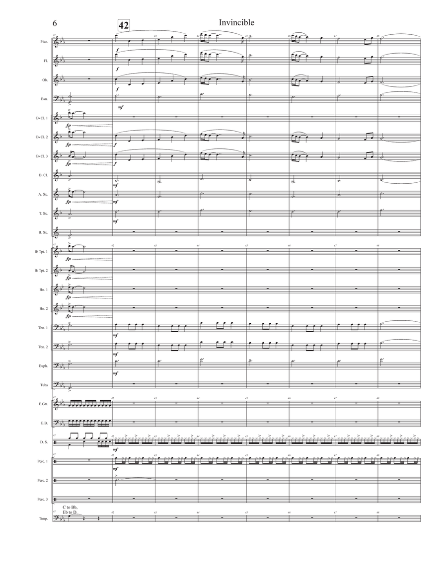 Invincible Concert Band scores gallery preview page 6