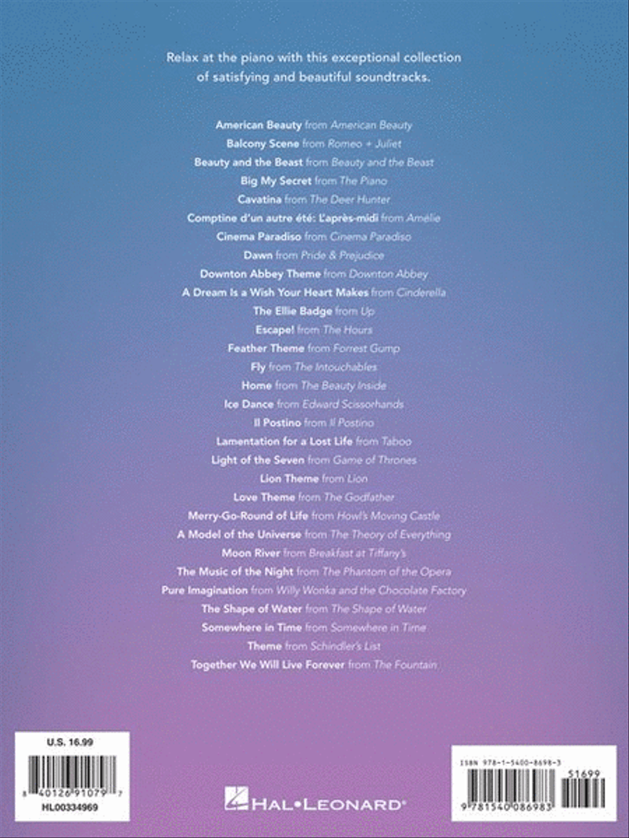 Peaceful Piano Solos: Soundtracks Piano Solo scores gallery preview page 7