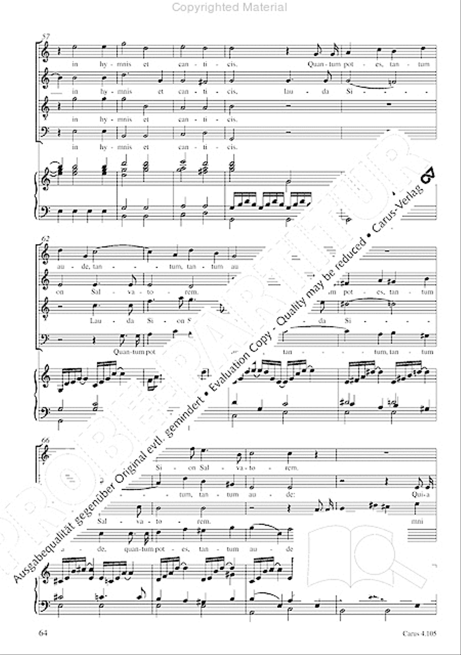 Choral collection Mendelssohn - editionchor Choir scores gallery preview page 65