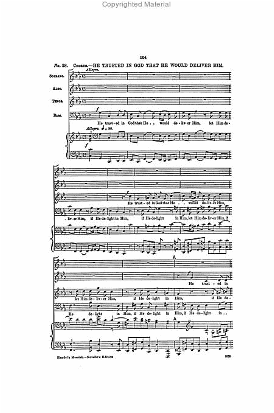 Messiah 4-Part scores gallery preview page 4