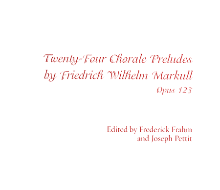 Twenty-Four Chorale Preludes