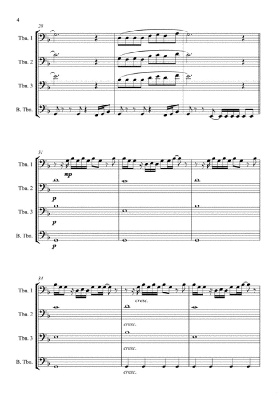 No Diggity Brass Ensemble scores gallery preview page 5