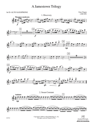 A Jamestown Trilogy: E-flat Alto Saxophone