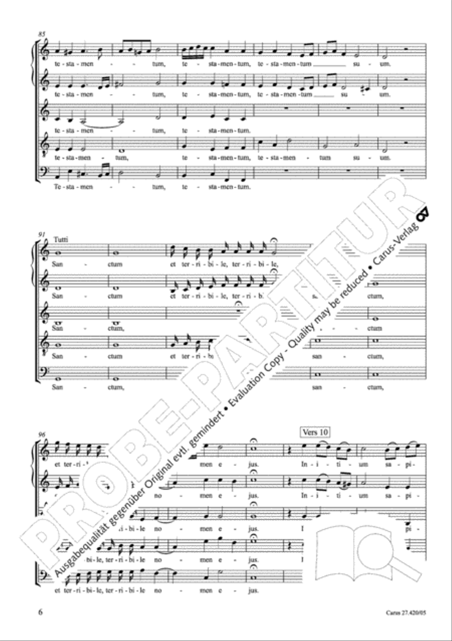 Confitebor III (Confitebor Terzo) SSATB scores gallery preview page 7