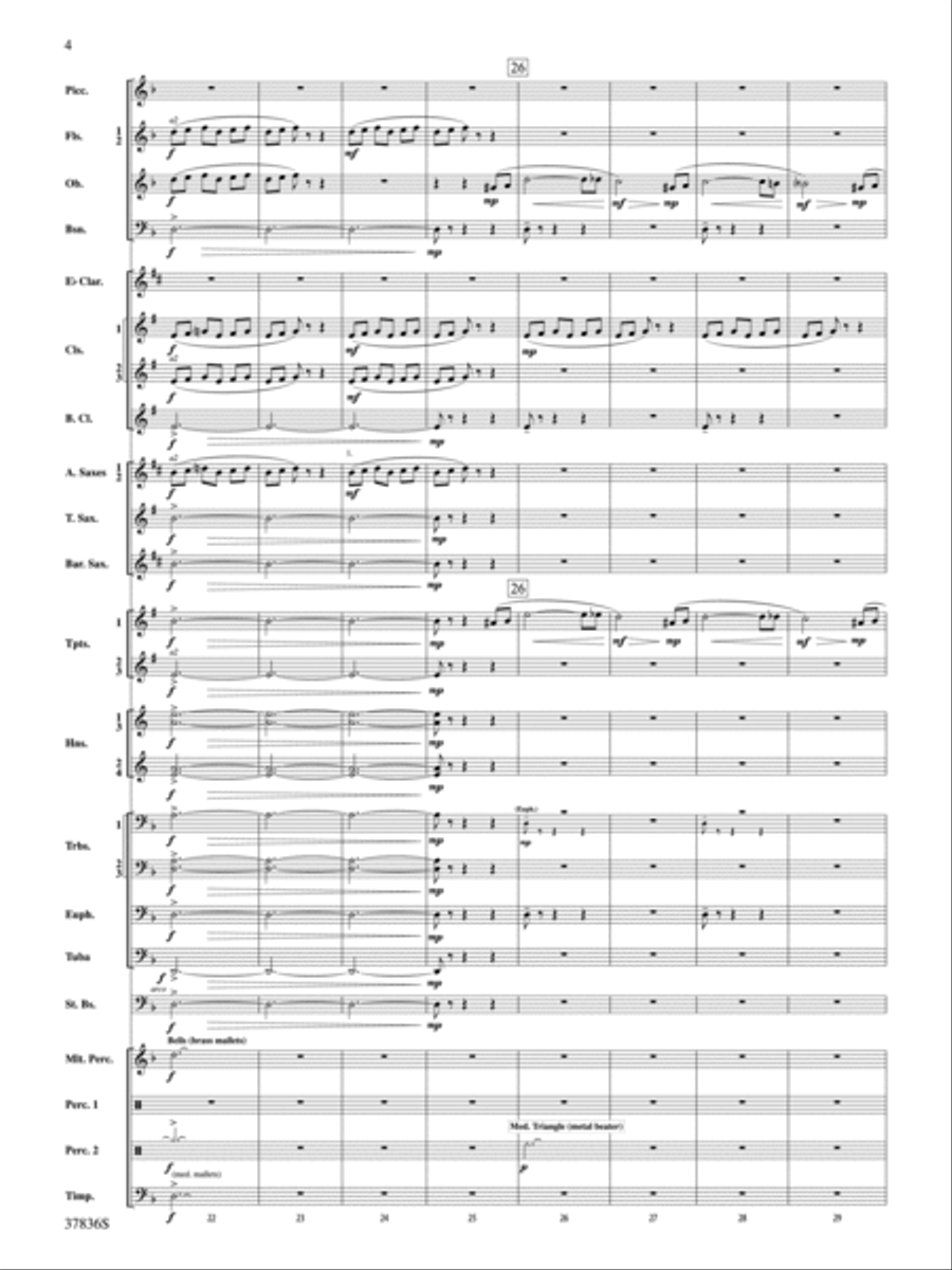 Smoke and Mirrors: Score Concert Band scores gallery preview page 4