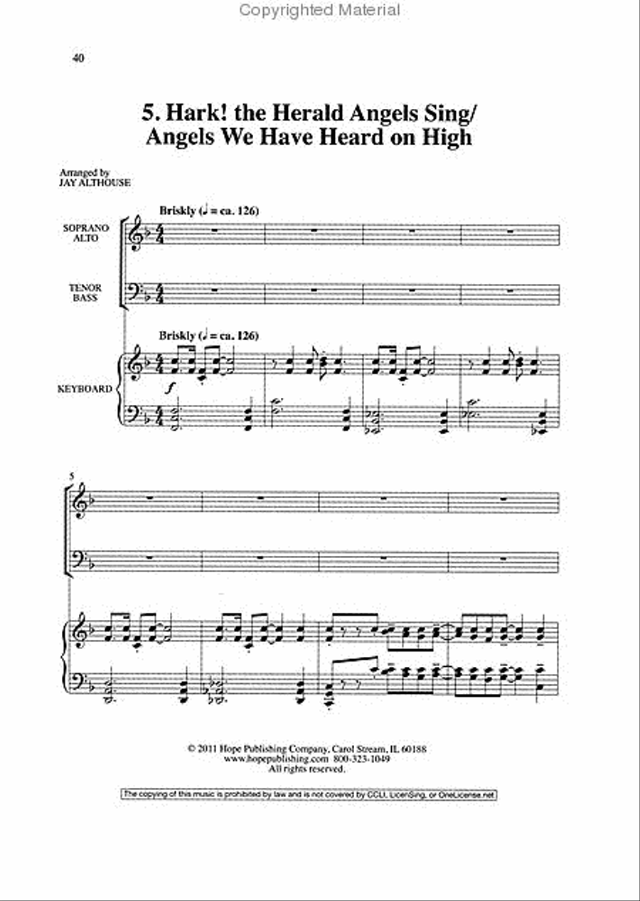 Joy to the World: A Celebration of Carols Choir scores gallery preview page 4