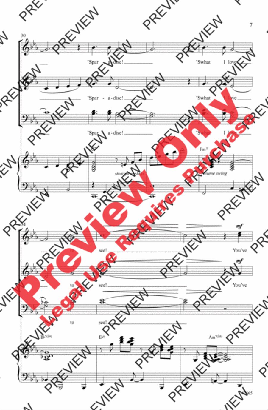 I Got Gershwin! 4-Part scores gallery preview page 7