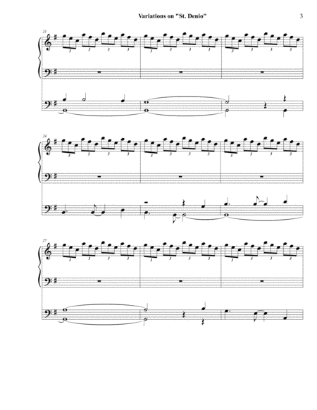 Op. 3 Variations on "St. Denio"