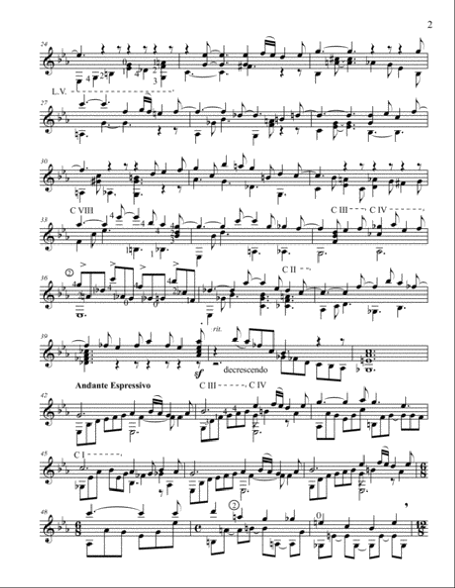 Nimbus for Solo Guitar Nimbus for Solo Guitar Electric Guitar scores gallery preview page 3
