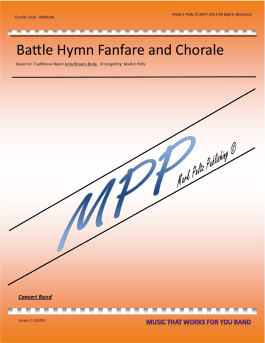 Battle Hymn Fanfare and Chorale Concert Band scores gallery preview page 1