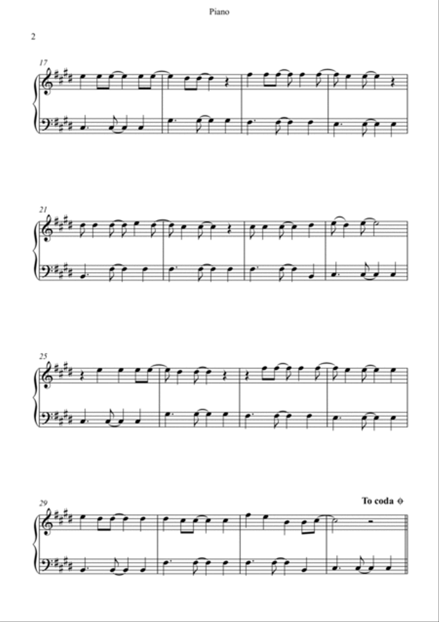 La Isla Bonita Piano Solo scores gallery preview page 2