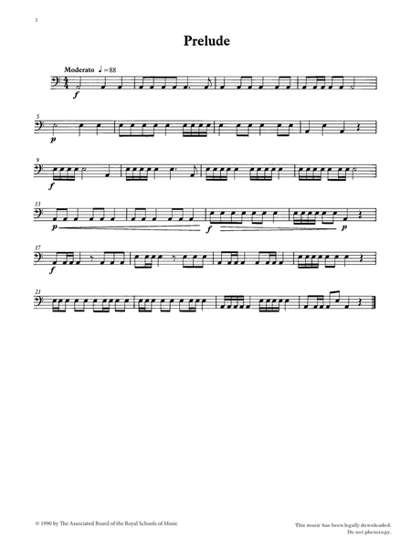 Prelude from Graded Music for Timpani, Book I