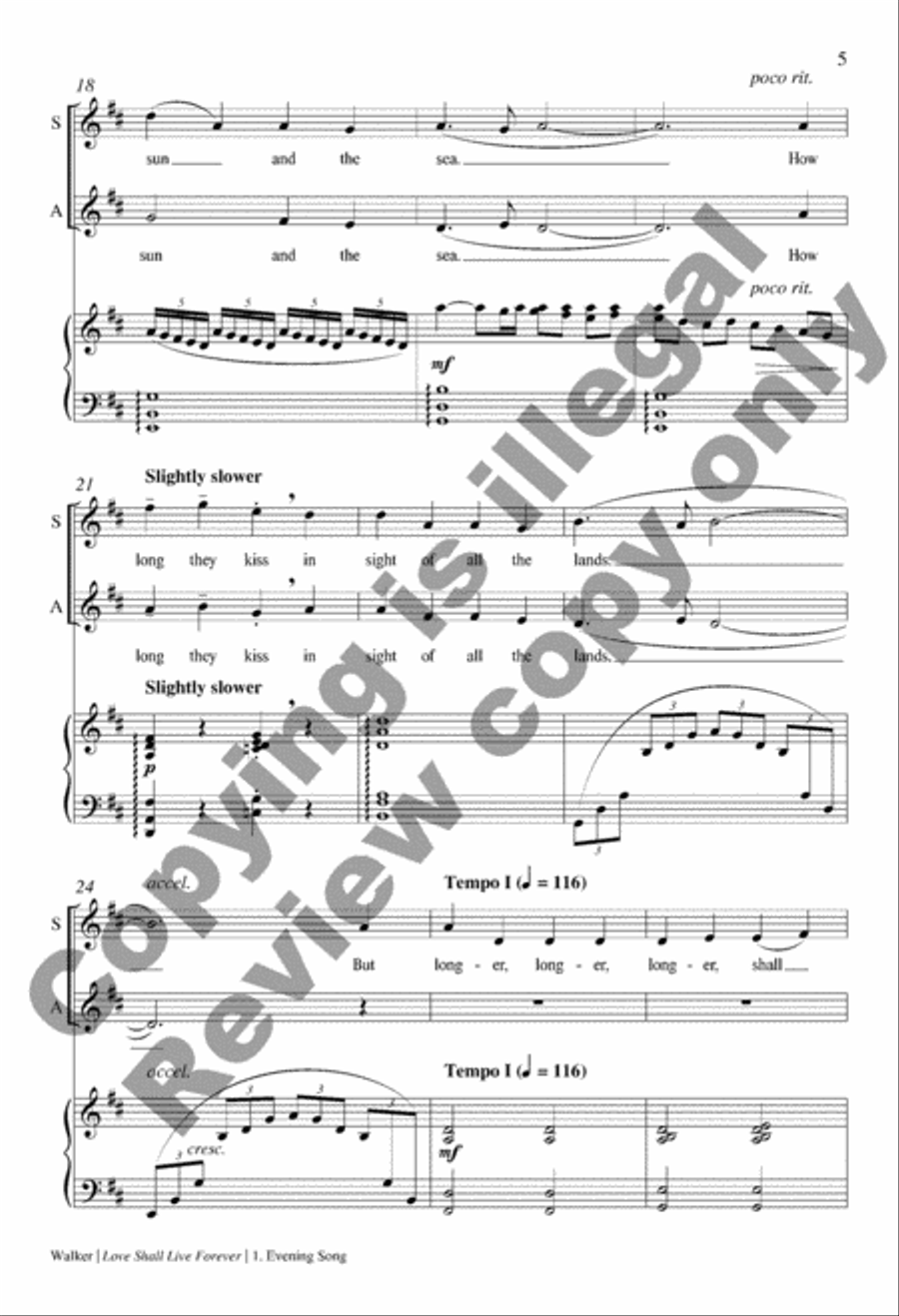 Love Shall Live Forever SSAA scores gallery preview page 6