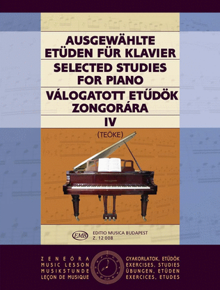 Book cover for Ausgewählte Etüden IV für Klavier