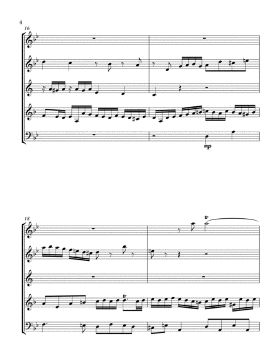 "Little" Fugue in g-minor for Woodwind Quintet image number null