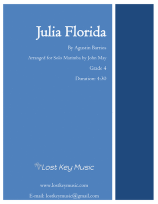 Book cover for Julia Florida-Marimba Solo