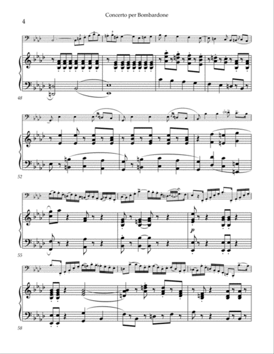Concerto per Bombardone Concerto per Bombardone Tuba scores gallery preview page 5