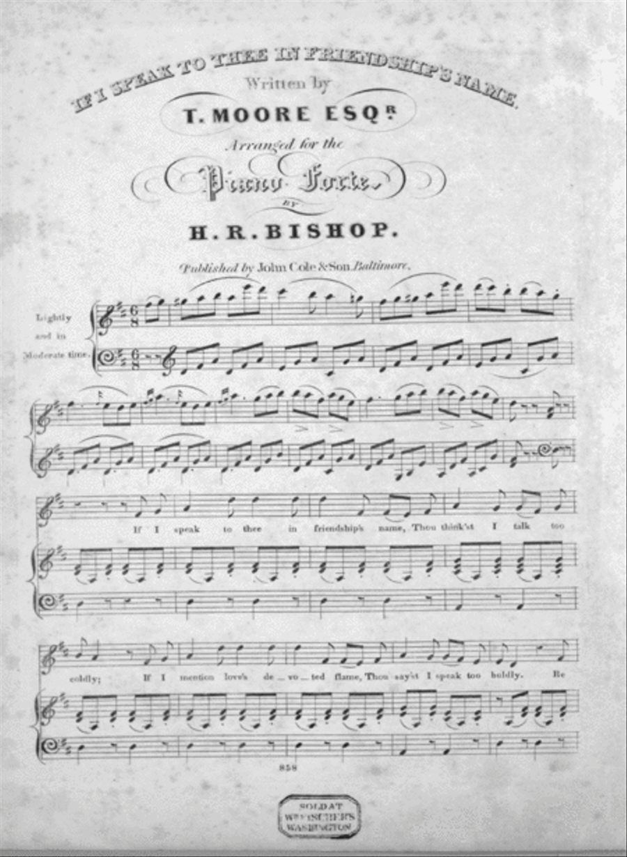 If I Speak to Thee in Friendship's Name Voice scores gallery preview page 1