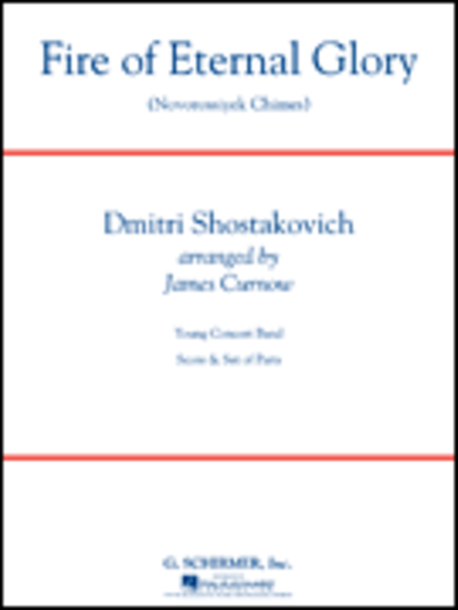 Fire of Eternal Glory (Novorossiyek Chimes) Concert Band scores gallery preview page 1