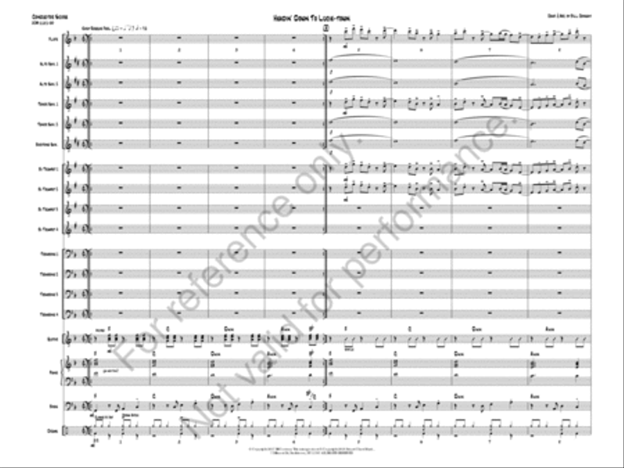 Headin Down To Lucie-Town Jazz Ensemble scores gallery preview page 3
