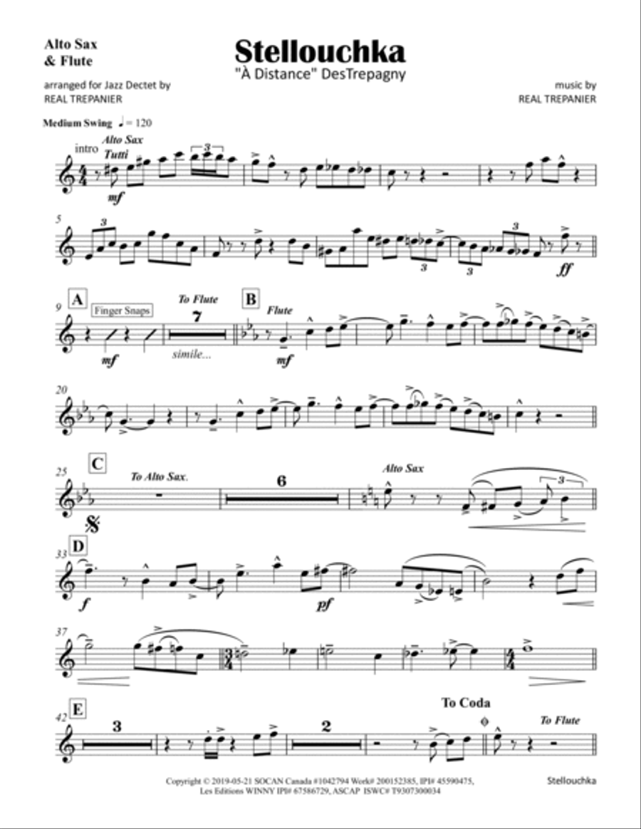 Stellouchka Jazz Ensemble scores gallery preview page 2