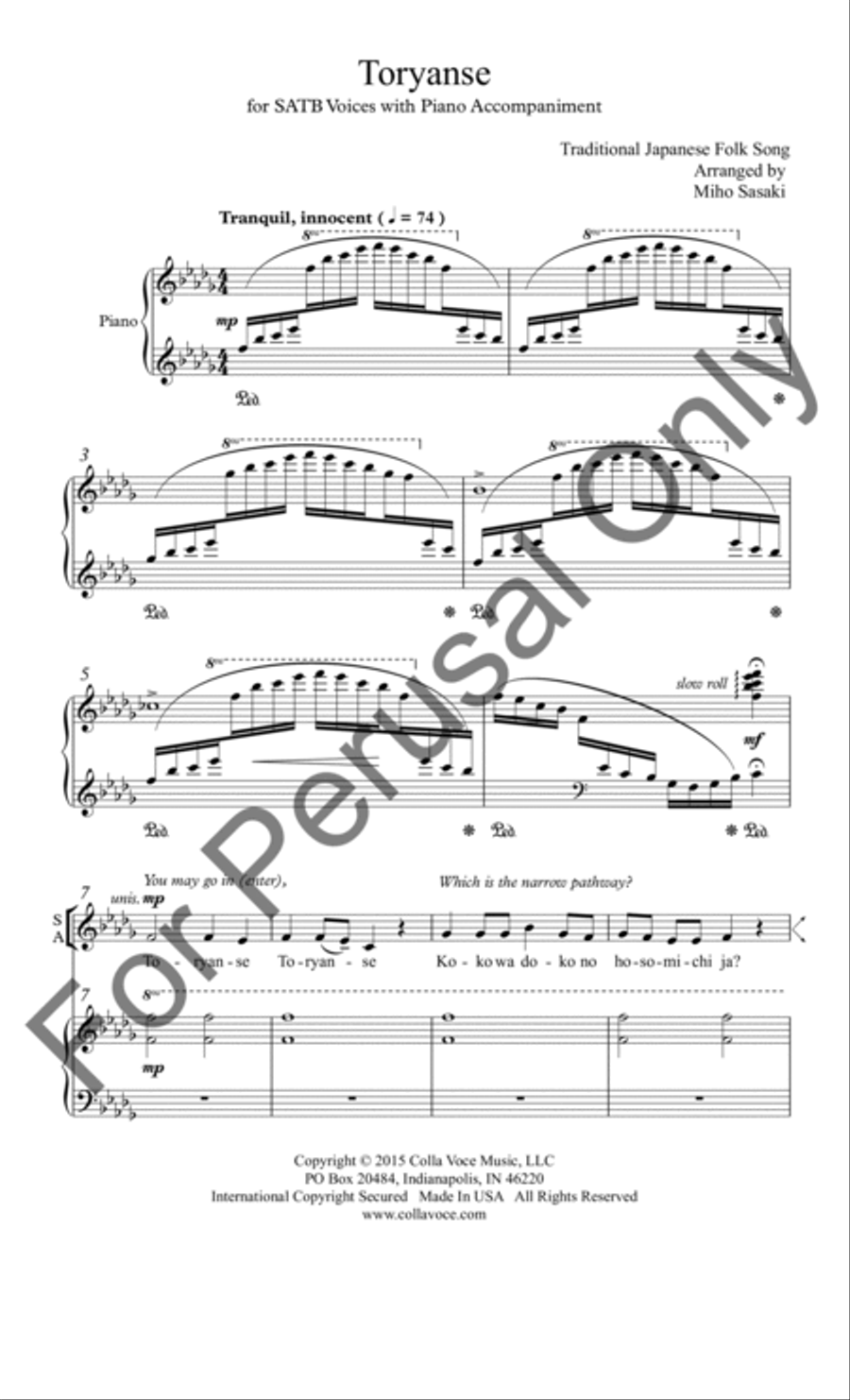 Toryanse 4-Part scores gallery preview page 2