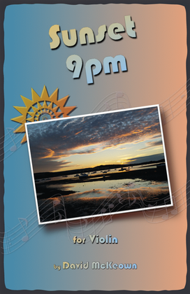 Book cover for Sunset 9pm, for Violin Duet