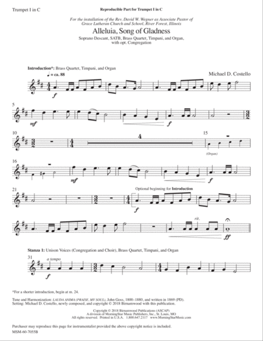 Alleluia, Song of Gladness Choir scores gallery preview page 2