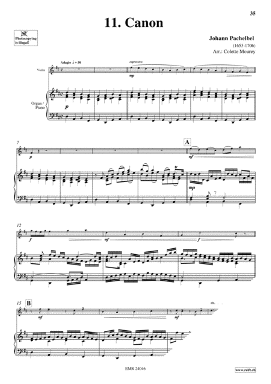 40 Greatest Baroque Hits Volume 1 Violin Solo scores gallery preview page 13