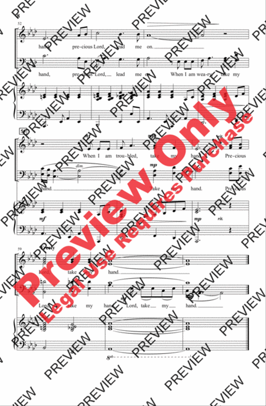 Take My Hand Take My Hand 4-Part scores gallery preview page 8