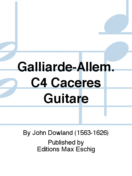 Galliarde-Allem. C4 Caceres Guitare