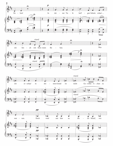 SCHUMANN: Auf das Trinkglas eines verstorbenen Freundes, Op. 35 no. 6 (transposed to D major)