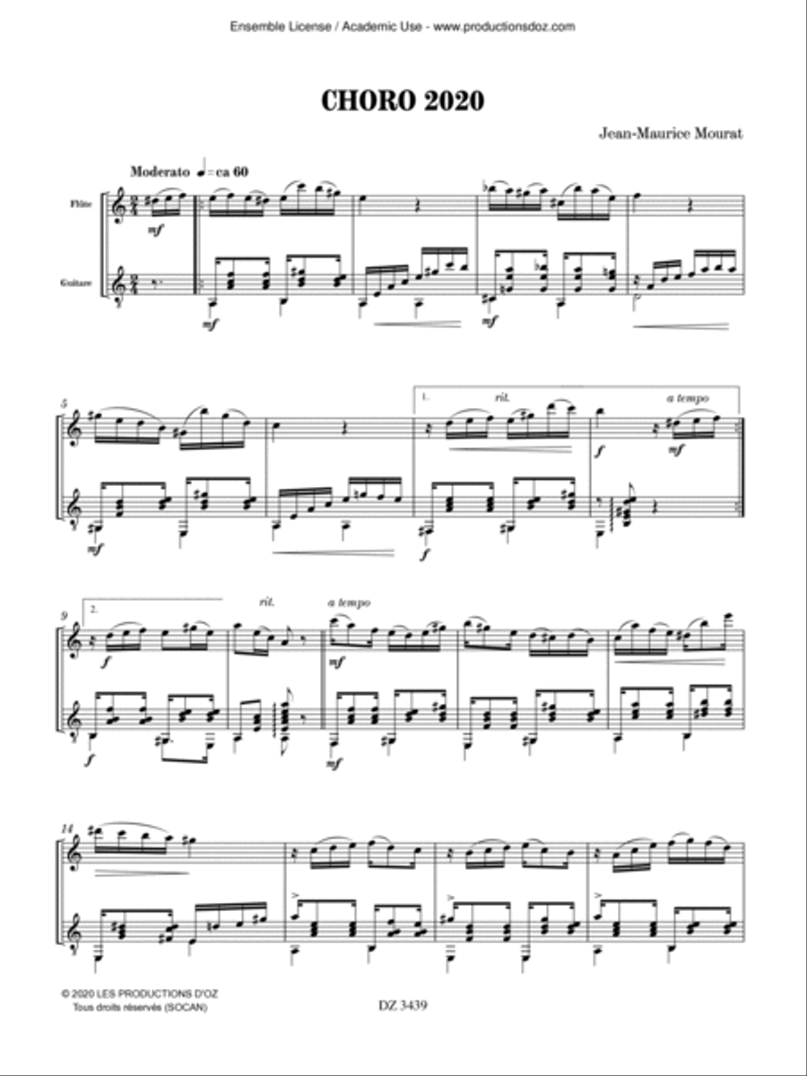 Choro 2020 Flute scores gallery preview page 3