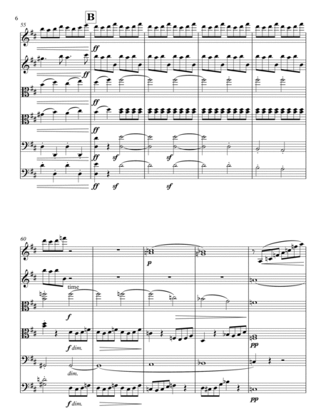 Brahms Symphony No. 2 op. 73 finale arr. for string sextet