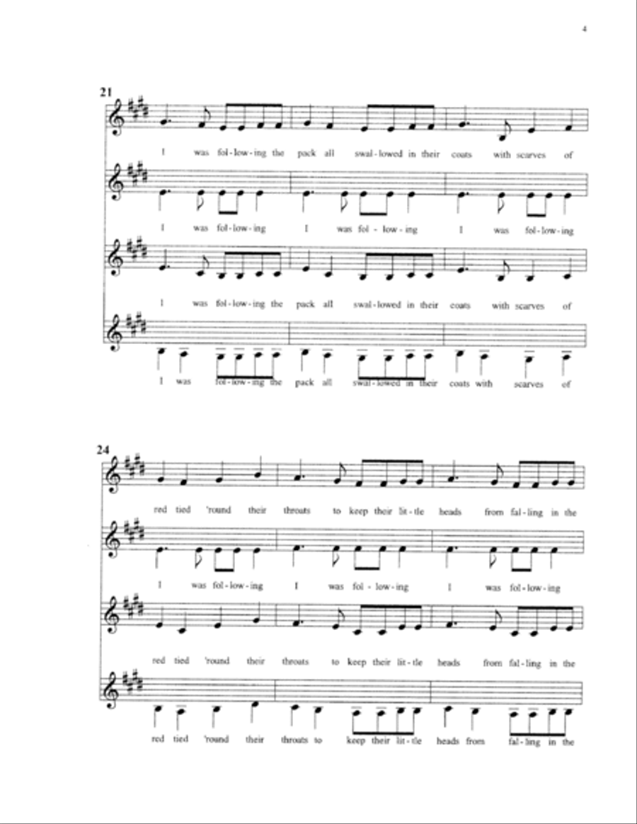 White Winter Hymnal SSAA scores gallery preview page 5