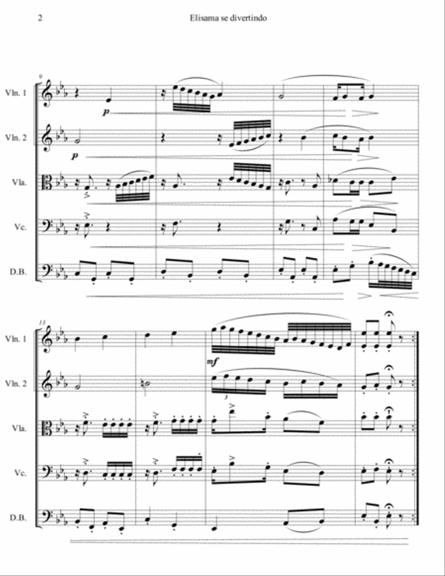Elisama I, II e III String Quartet scores gallery preview page 5