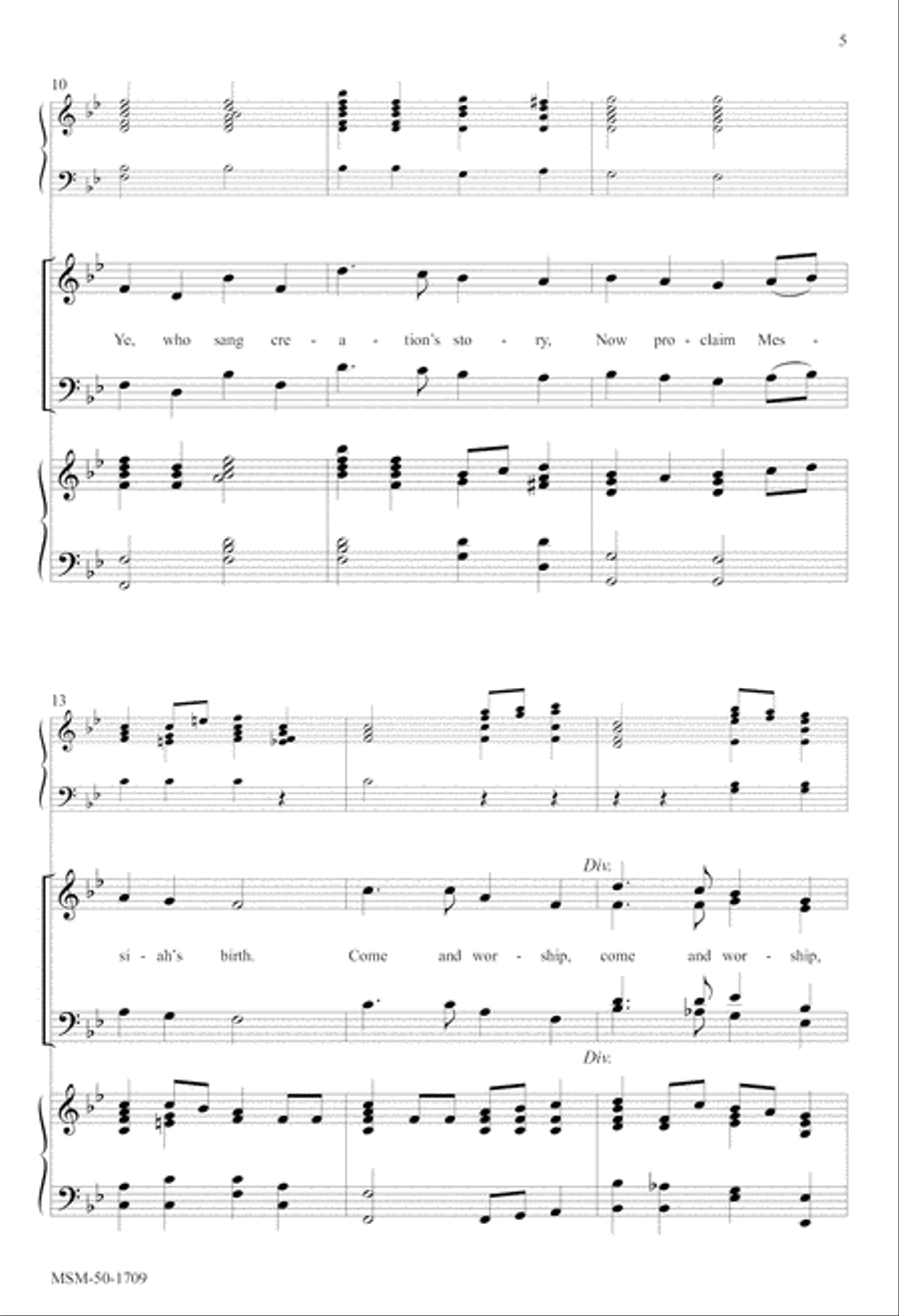 Angels, from the Realms of Glory 4-Part scores gallery preview page 4