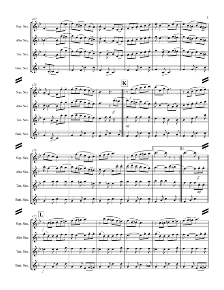 El Jarabe Tapatío - “Mexican Hat Dance” (for Saxophone Quartet SATB or AATB) image number null