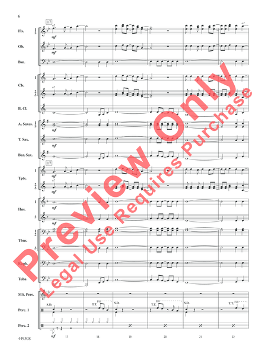 Christmas Vacation Christmas Vacation Concert Band scores gallery preview page 6
