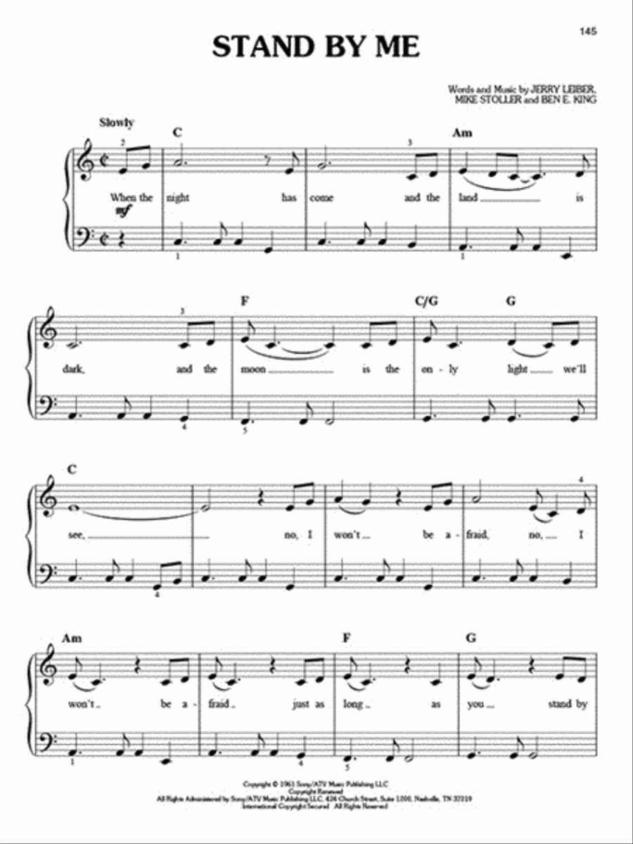 First 50 R&B Songs You Should Play on Piano Easy Piano scores gallery preview page 6