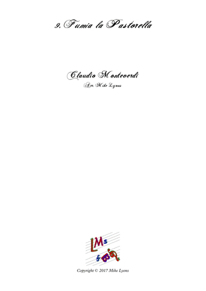 Monteverdi First Book of Madrigals - No 9. Fumia La Pastorella image number null