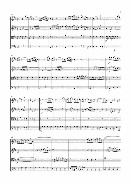 Abel - String Quartet in D major, Op.12 No.4 ; WK 70